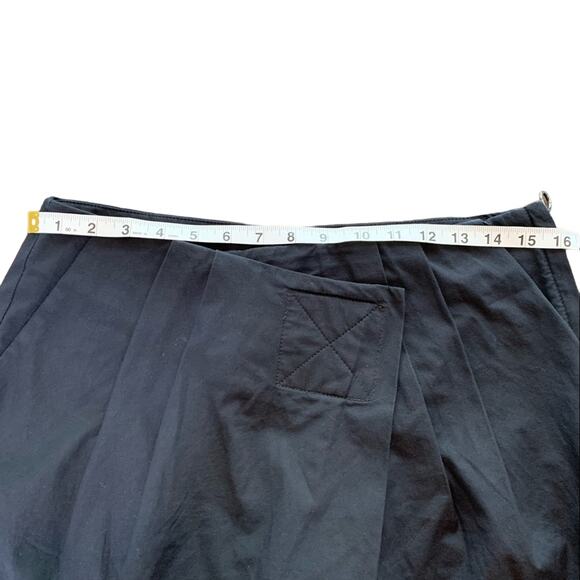 Marc by Marc Jacobs Pleated 4" Wrap Skort Shorts Cotton Spandex Navy Blue US 6 - Picture 10 of 12